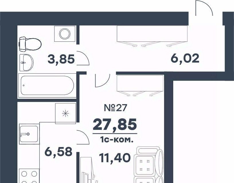 квартира г Волгоград р-н Советский жилой район Долина-2 жилрайон фото 1