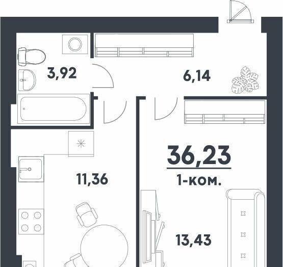 квартира г Волгоград р-н Советский жилой район Долина-2 жилрайон фото 1