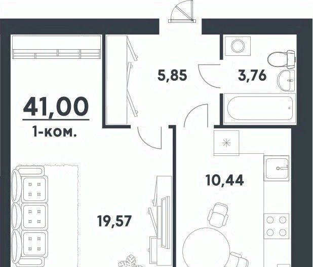 квартира г Волгоград р-н Советский жилой район Долина-2 жилрайон фото 1