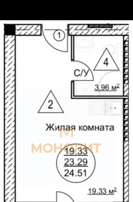 квартира г Горячий Ключ Развилка ул Заводская 4 фото 11