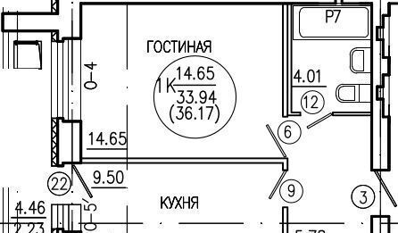 квартира г Саратов р-н Ленинский мкр-н 3А фото 2