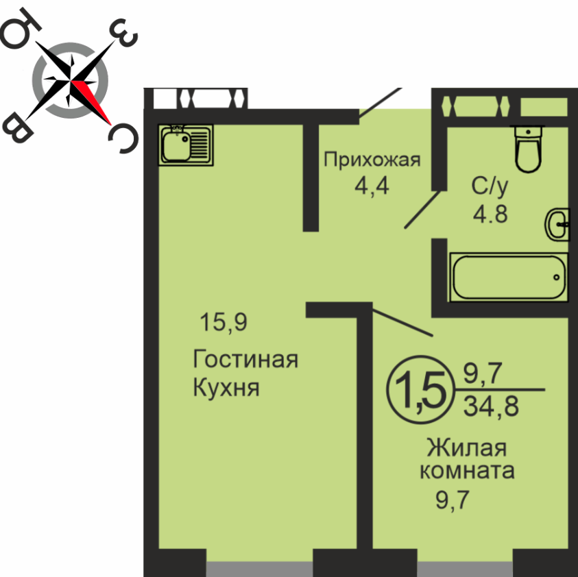 квартира г Оренбург ул Ткачева 16/2 городской округ Оренбург фото 4