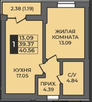 квартира г Оренбург ул Ильи Глазунова 6 жилой район «Гранд парк» городской округ Оренбург фото 4