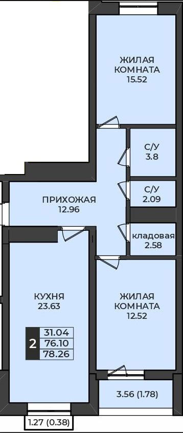 квартира г Оренбург ул Ильи Глазунова 4 жилой район «Гранд парк» городской округ Оренбург фото 4