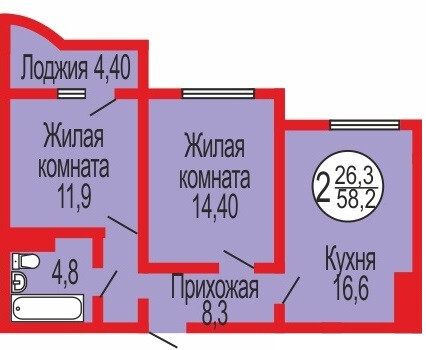 квартира г Оренбург ул Уральская 14 ЖК «Дубки» городской округ Оренбург фото 3