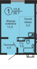 квартира г Оренбург ул Ткачева 16/2 городской округ Оренбург фото 15