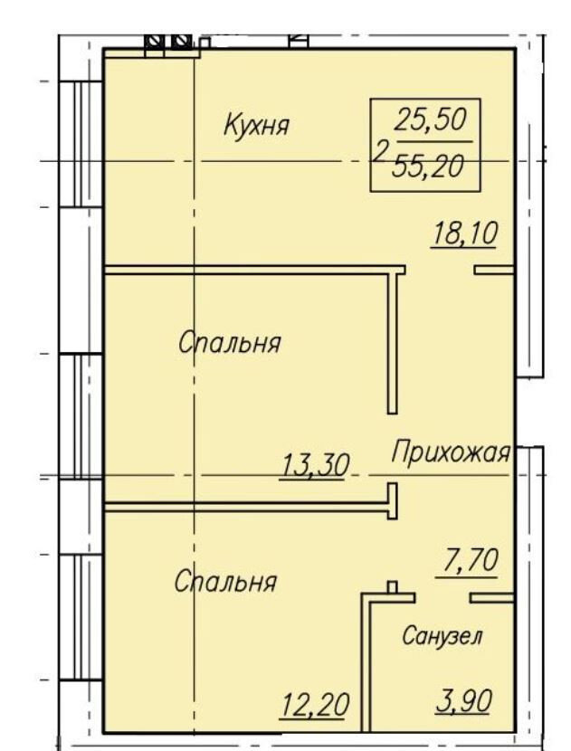 квартира г Оренбург п Ростоши ЖК «Ростоши Премьер» ул Новая 50/1 городской округ Оренбург фото 5