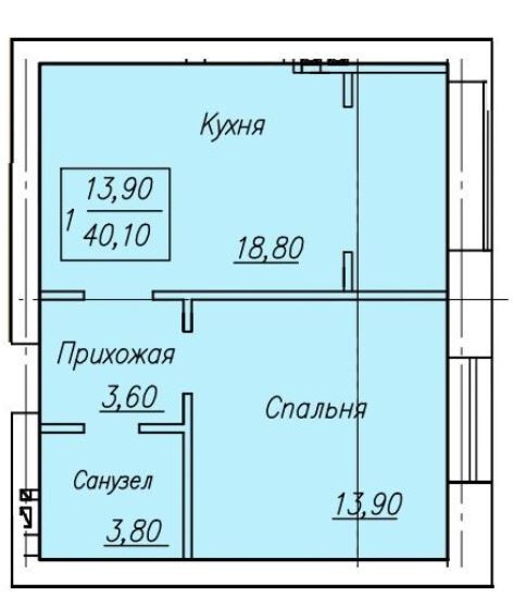 квартира г Оренбург п Ростоши ЖК «Ростоши Премьер» городской округ Оренбург, Ростошинская улица, 1 фото 7