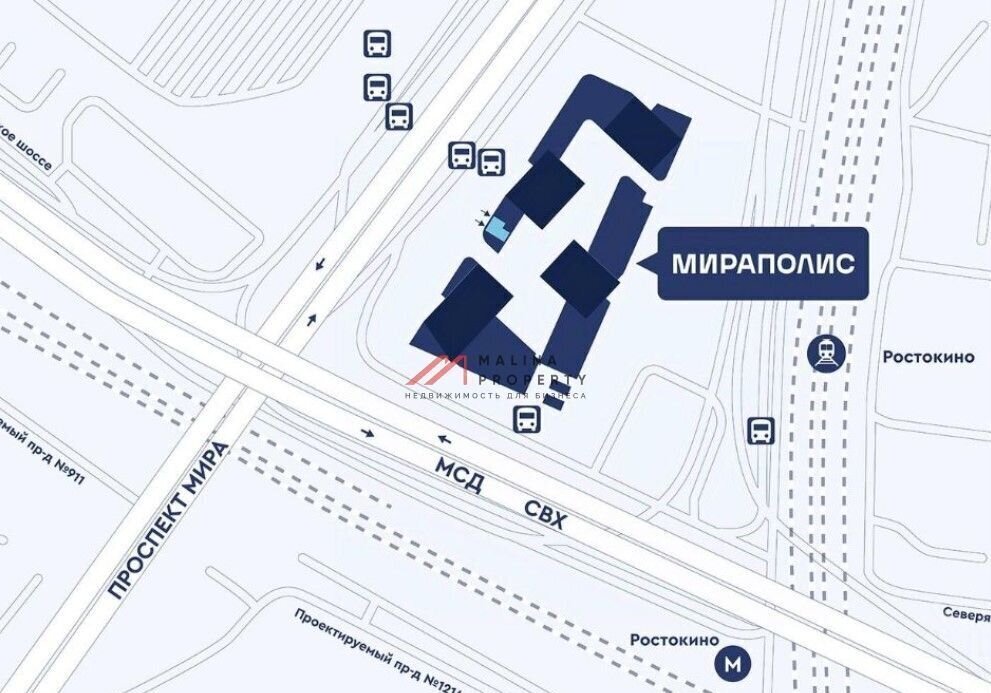 торговое помещение г Москва метро Ростокино пр-кт Мира 222 фото 3