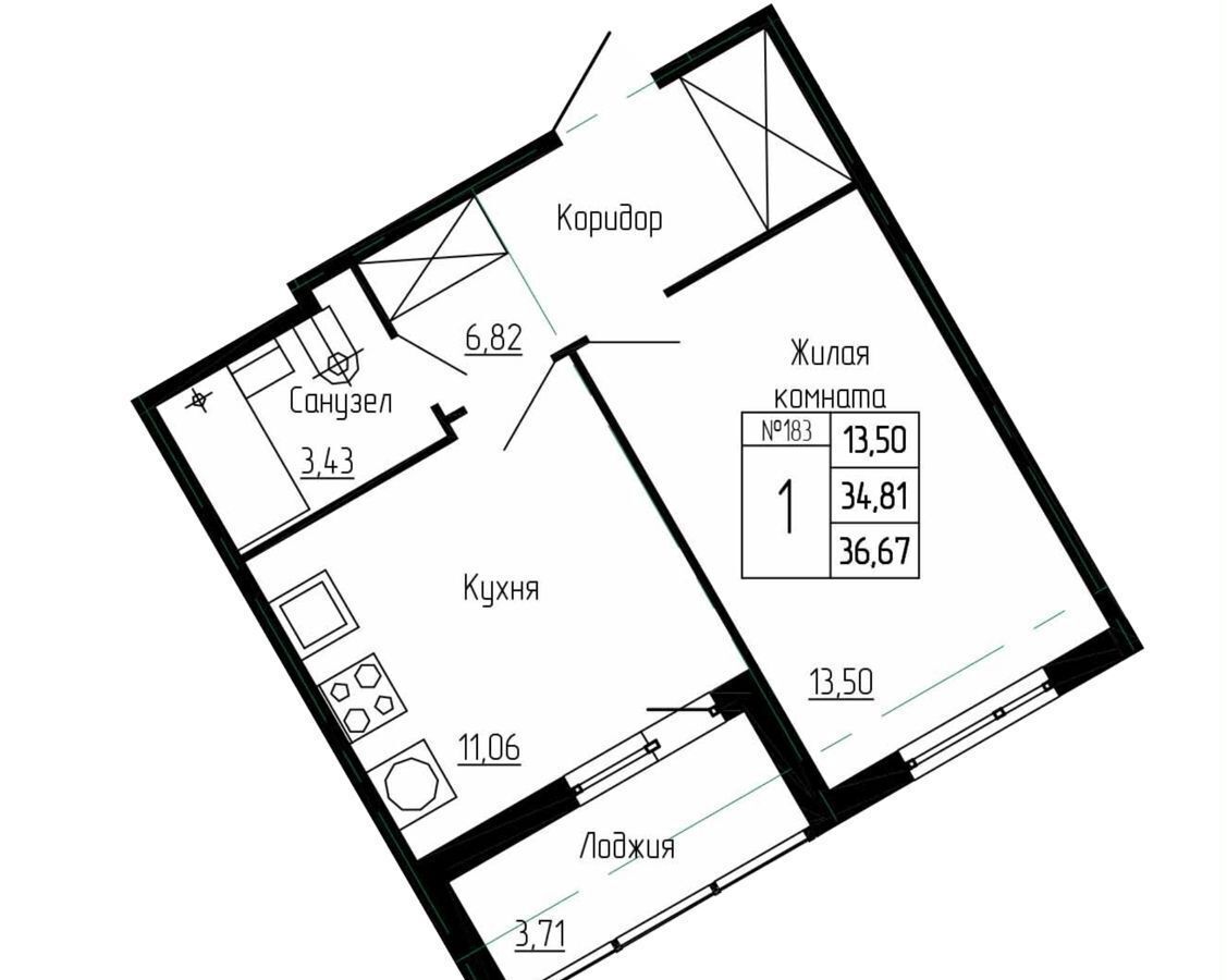 квартира г Санкт-Петербург п Шушары пр-кт Старорусский 13к/1 метро Купчино р-н Пушкинский фото 1