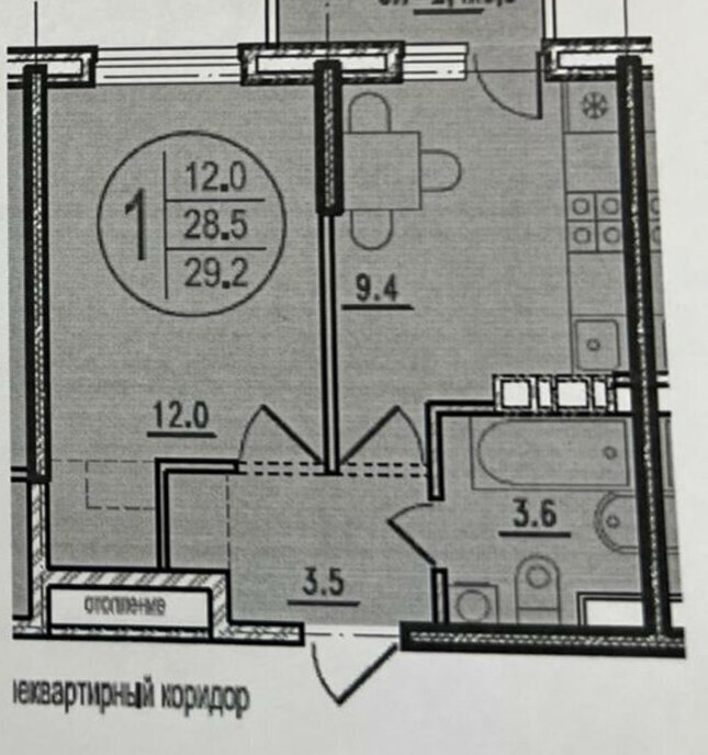 квартира г Батайск ул Половинко 280/7к 2 фото 19