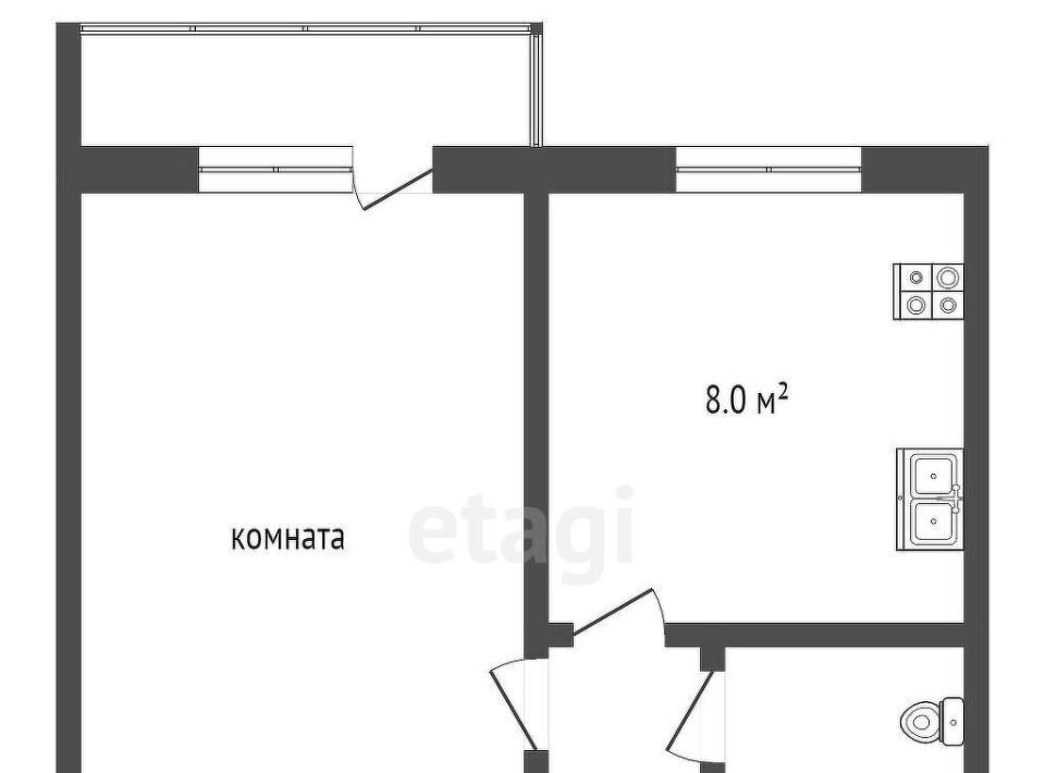 квартира г Ростов-на-Дону р-н Железнодорожный ул Магнитогорская 5/65б фото 2