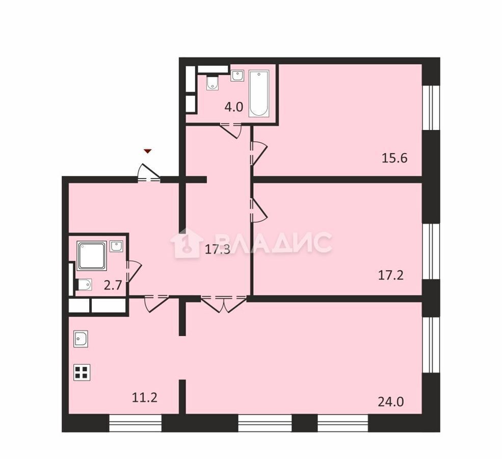 квартира г Москва метро Молодежная ул Ярцевская 24к/2 фото 28