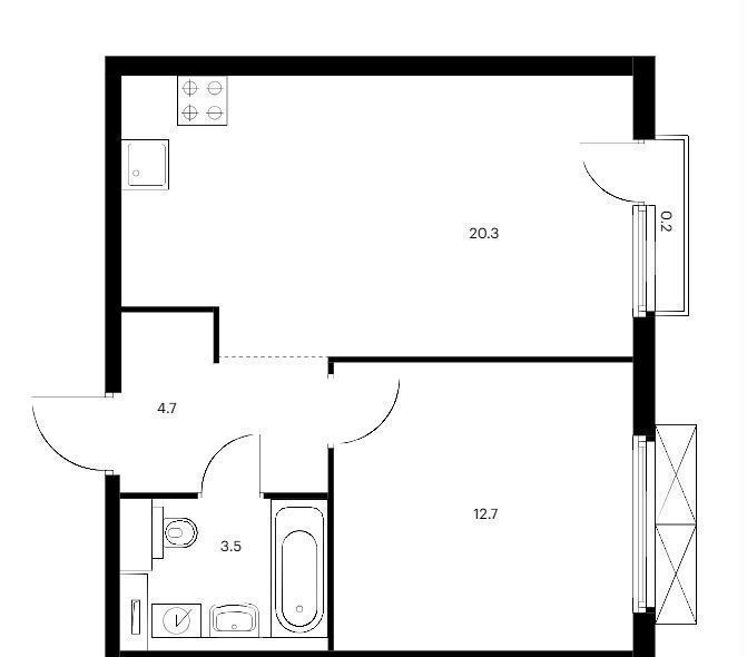 квартира г Москва метро Аминьевская ш Очаковское 5к/1 фото 37