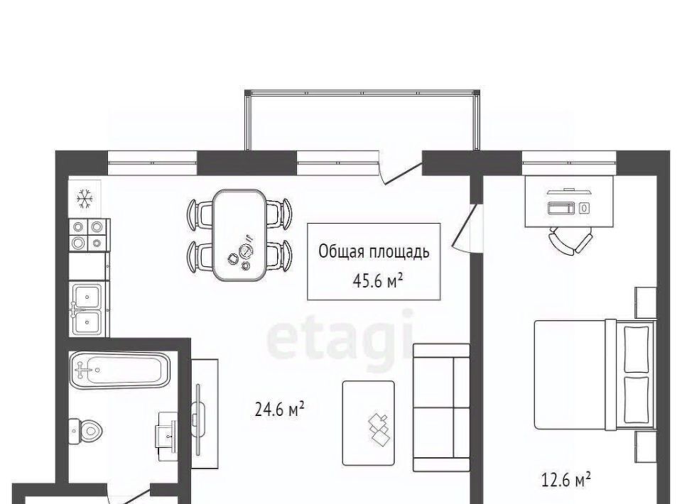 квартира г Новосибирск Сибирская ул Мичурина 23 фото 15