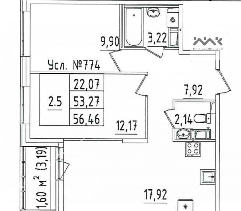 квартира г Санкт-Петербург метро Лесная ул Белоостровская 10к/2 фото 13