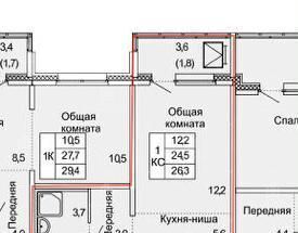 квартира р-н Тосненский п Тельмана ул Парковая 6к/3 Тельмановское городское поселение фото 3