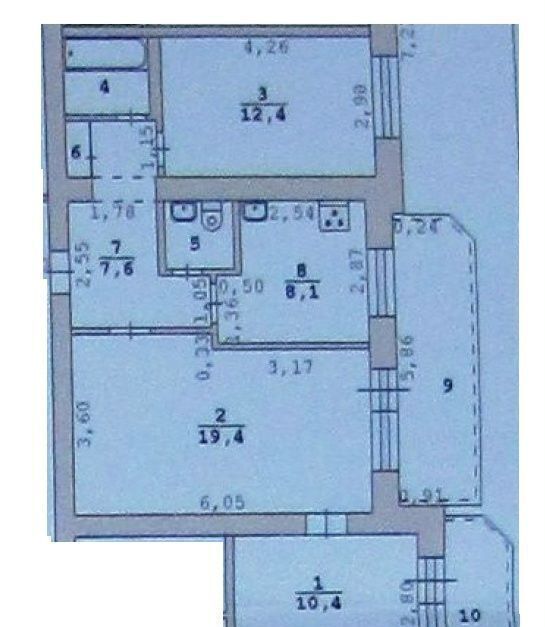 квартира г Екатеринбург Динамо ул Шарташская 9к/2 фото 14