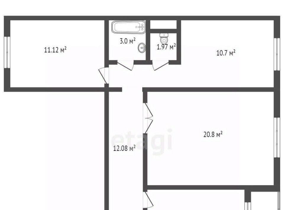 квартира г Ростов-на-Дону р-н Советский ул Жданова 11 фото 2