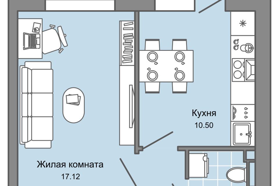 квартира г Киров пер 4 Пятилетки 82 городской округ Киров фото 1