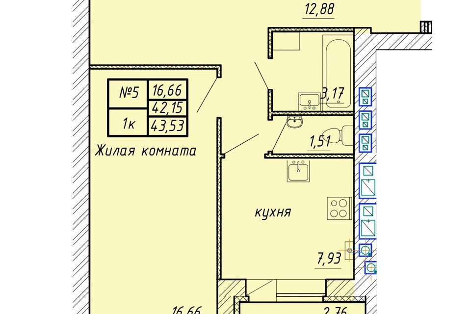 квартира р-н Лаишевский с Сокуры ул Березовая 3/1 фото 1