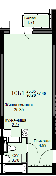 квартира г Щёлково микрорайон Соболевка, к 8, Щёлково городской округ фото 1