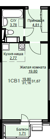 квартира г Щёлково микрорайон Соболевка, к 8, Щёлково городской округ фото 1