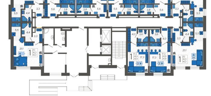 квартира г Сочи ул Искры 88/3 фото 2