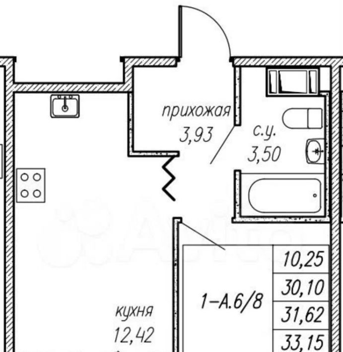 квартира р-н Ломоносовский п Аннино Новоселье городской поселок, Проспект Ветеранов, ул. Невская, 11/1 фото 9