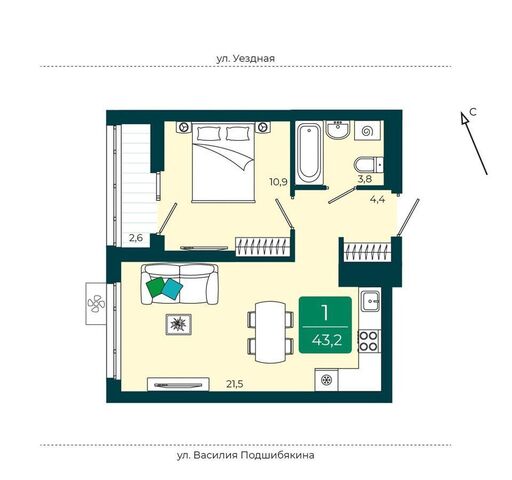 р-н Калининский дом 1 фото