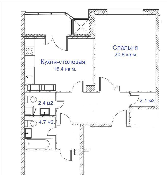 квартира г Москва метро Раменки ул Мосфильмовская 4с/2 88к фото 50