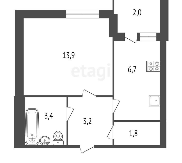 квартира г Комсомольск-на-Амуре ул Орджоникидзе 21 фото 11