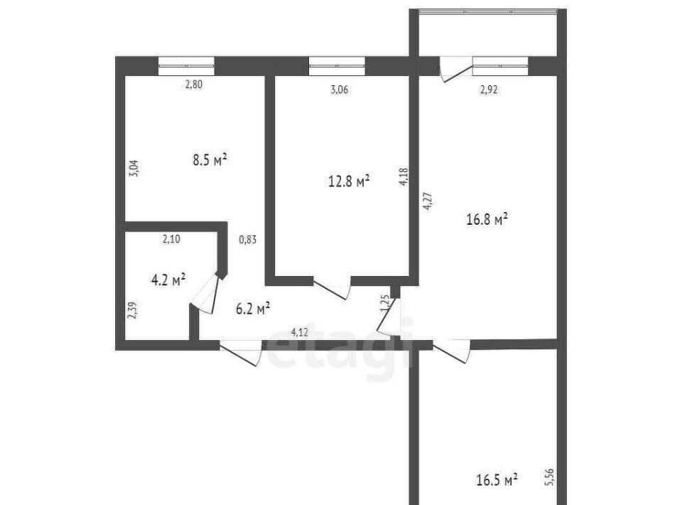 квартира г Кемерово р-н Ленинский пр-кт Ленина 146 фото 23