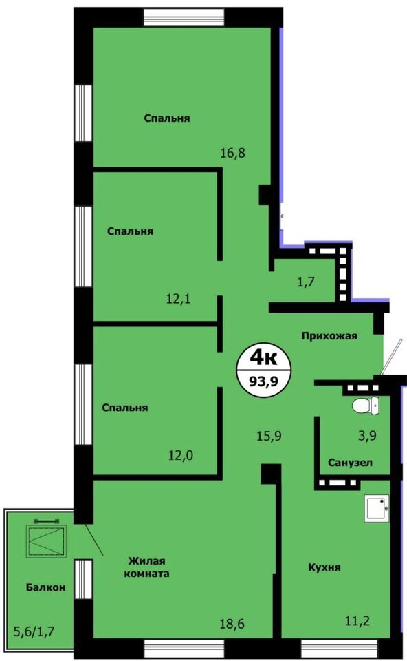 квартира г Красноярск р-н Свердловский ул Лесников фото 1