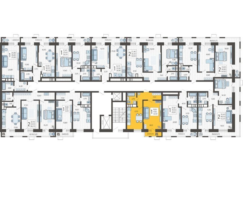 квартира г Краснодар микрорайон 9-й километр ул Ярославская 115/7 фото 2