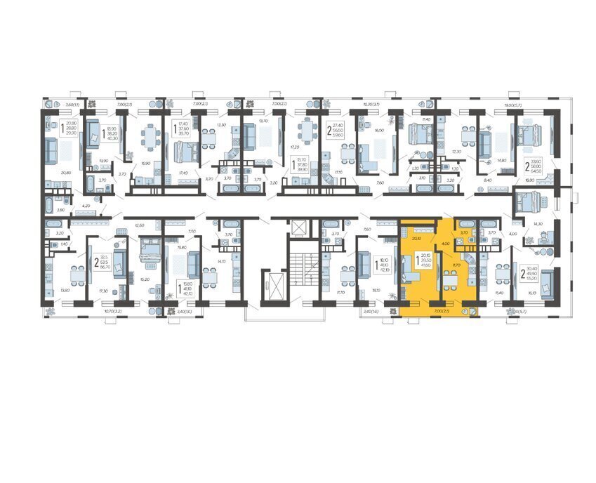 квартира г Краснодар микрорайон 9-й километр ул Ярославская 115к/2 фото 2