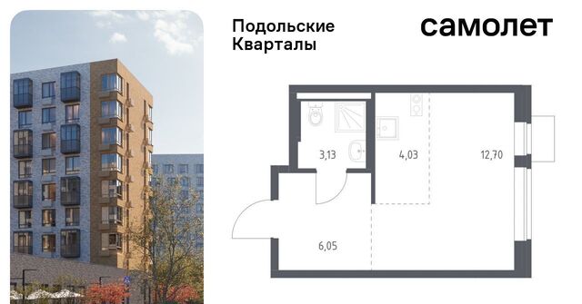 ЖК «Подольские кварталы» метро Бунинская аллея № 103 кв-л, к 1 фото