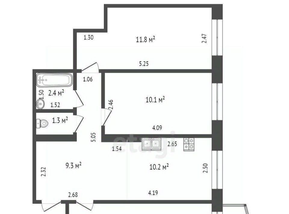 квартира г Якутск ул Богатырева 4/1 фото 11