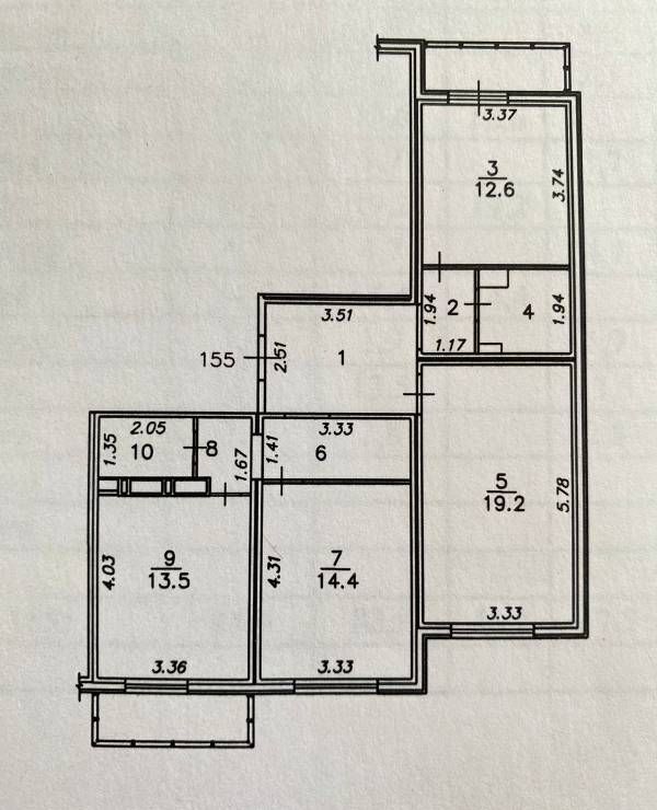 квартира г Воронеж р-н Левобережный ул Ильюшина 13/2 фото 26