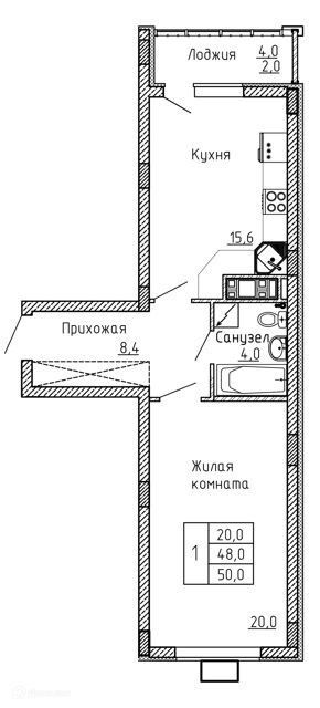 квартира г Старый Оскол мкр Центральный Старооскольский городской округ фото 1