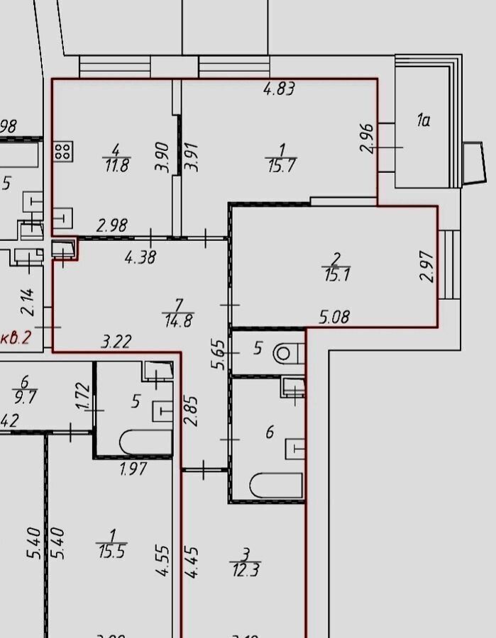 квартира г Москва ул Обручева 5 Новаторская фото 13