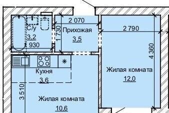 квартира г Барнаул р-н Центральный ул Анатолия 304 фото 2