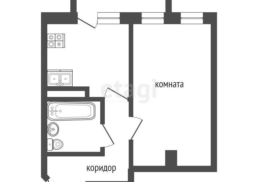 квартира г Нягань 19, Октябрьский район фото 1