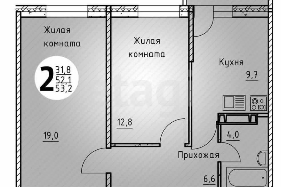 квартира г Казань ул Симонова 11 Казань городской округ фото 10