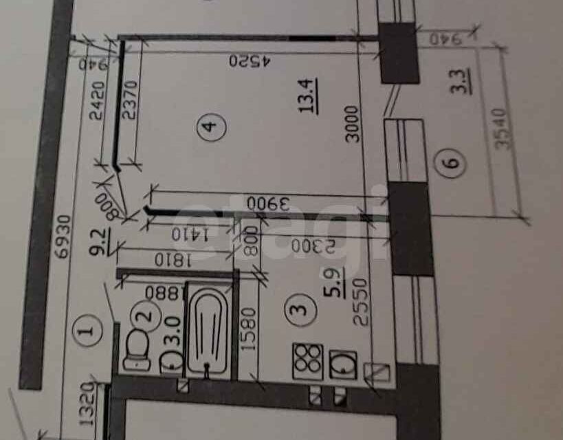 квартира г Казань ул Новаторов 2 Казань городской округ фото 9