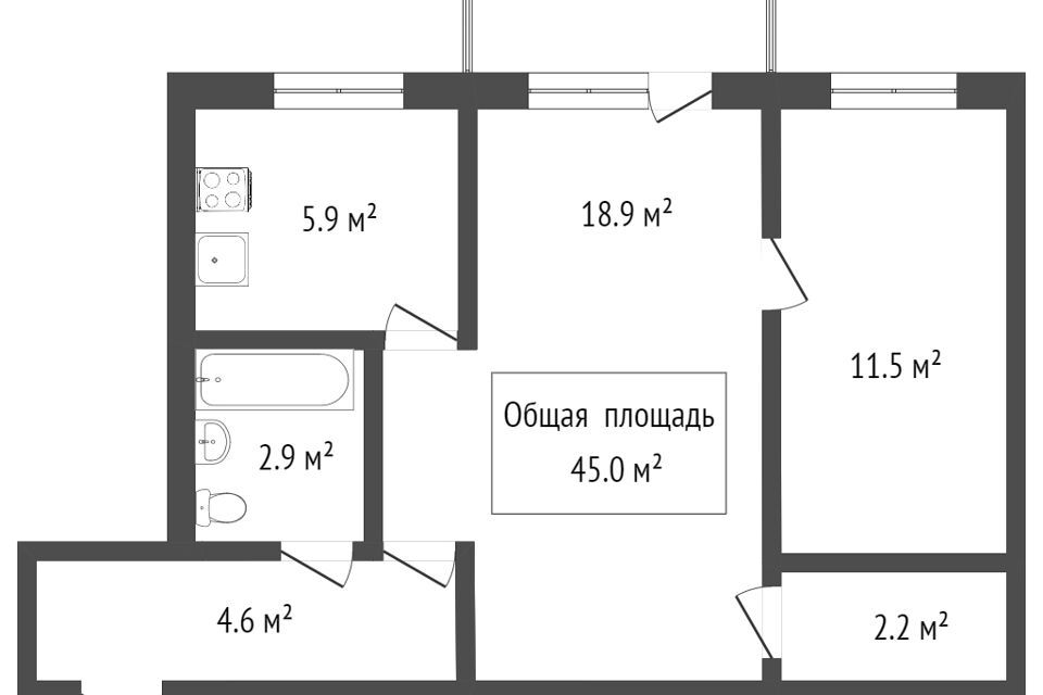 квартира г Новосибирск ул Ольги Жилиной 92 Новосибирск городской округ фото 9