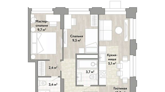 метро Бунинская аллея № 174 кв-л, Новые Смыслы жилой комплекс фото