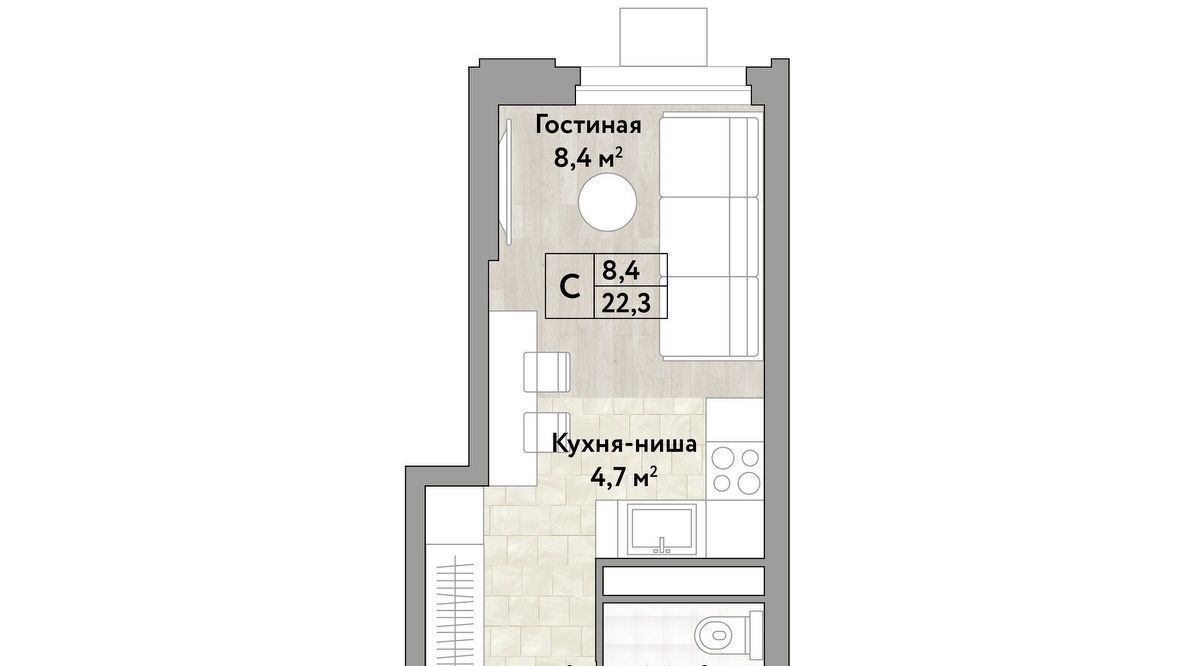 квартира г Москва метро Бунинская аллея № 174 кв-л, Новые Смыслы жилой комплекс фото 1