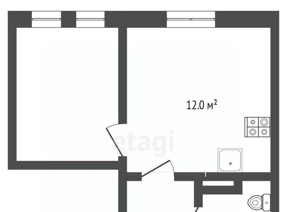 квартира г Тюмень р-н Центральный ул Газовиков 73к/1 фото 3