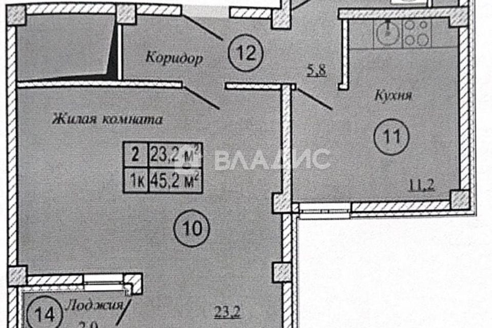 квартира г Новороссийск ул Видова 121а/1 муниципальное образование Новороссийск фото 1